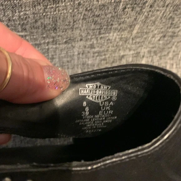 Super cool Harley Davidson open toe wedges! - Picture 6 of 8